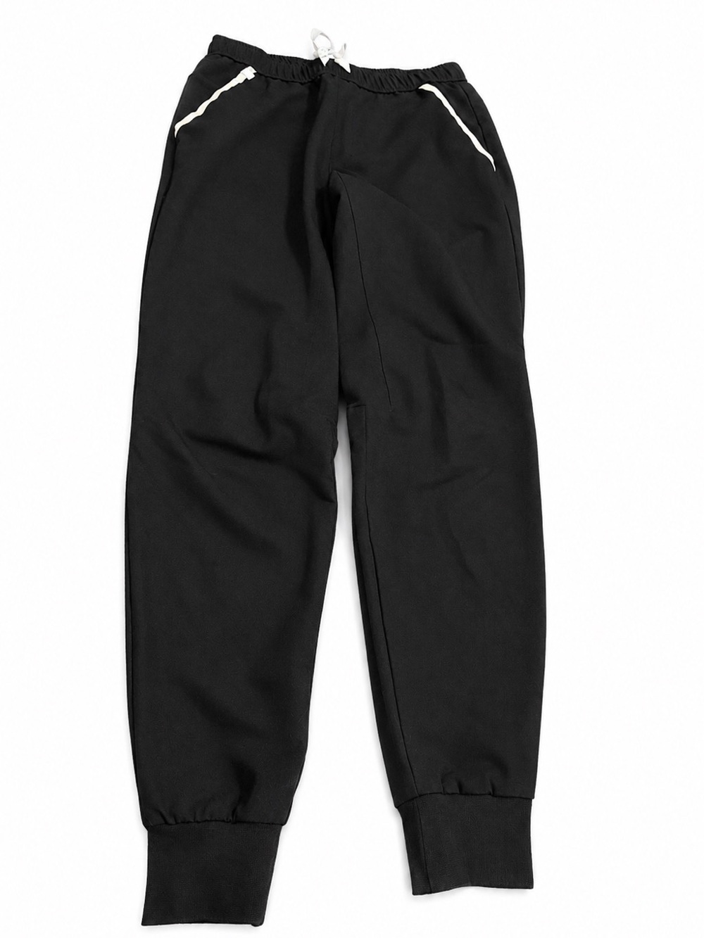 FIGS Black Jogger Pants with White Trim XS